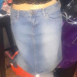 Paris blues jean skirt